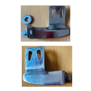 Vintage Bike Chrome Lamp Bracket – For Braze-On Fork Boss (1976, Used)