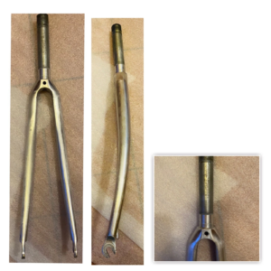 Arcane Chrome Bicycle Fork – 1” Threaded, 700C, Rigid Aluminium Alloy (Vintage, Used)