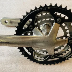 FSA Omega CK-4000A Triple Crankset – 19mm Spindle, Silver (Used)