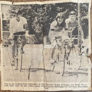 Paddy Flanagan Newspaper Clipping – Irish Cycling Legend (1978, Vintage Original)