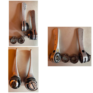 Shimano Exage 500EX 7-speed braze-on downtube shift levers