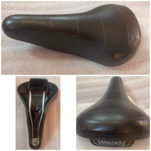 Brooks Raleigh Padded Saddle – Vintage 1970s (In-House Raleigh Production)