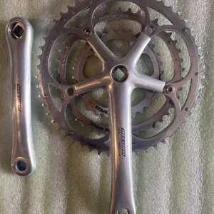 Campagnolo Record Triple Crankset – 50/40/30T, 172.5mm (Vintage, Used)