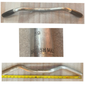 GB 59cm Flat Handlebars – Vintage 1970s Raleigh Touring / Road Bar