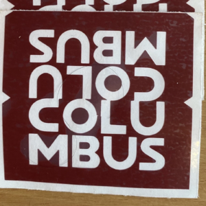 Columbus Fork Block Decal – Classic Italian Tubing Sticker