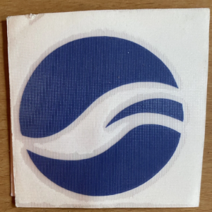 Giant Head Tube Decal – Blue Logo