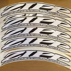 Zipp 404 Bicycle Wheel Decals – Black & White