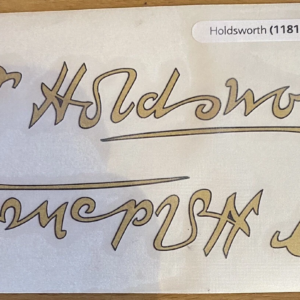 Holdsworth Bicycle Decals – Down Tube Transfers (Sticker Set No.1)