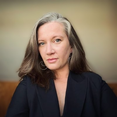 Portrait-style graphic for an opinion article examining the rise of Róisín Michaux, her public profile since 2022, and her role within the international gender-critical movement.